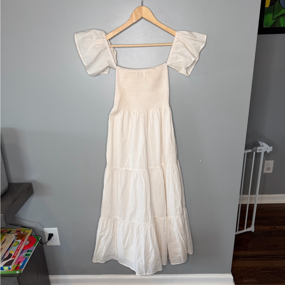 Petal & Pup Smocked Tiered Flutter Sleeve Maxi - Picture 3 of 11